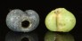 Two ancient Hellenistic monochrome glass beads 342MAa